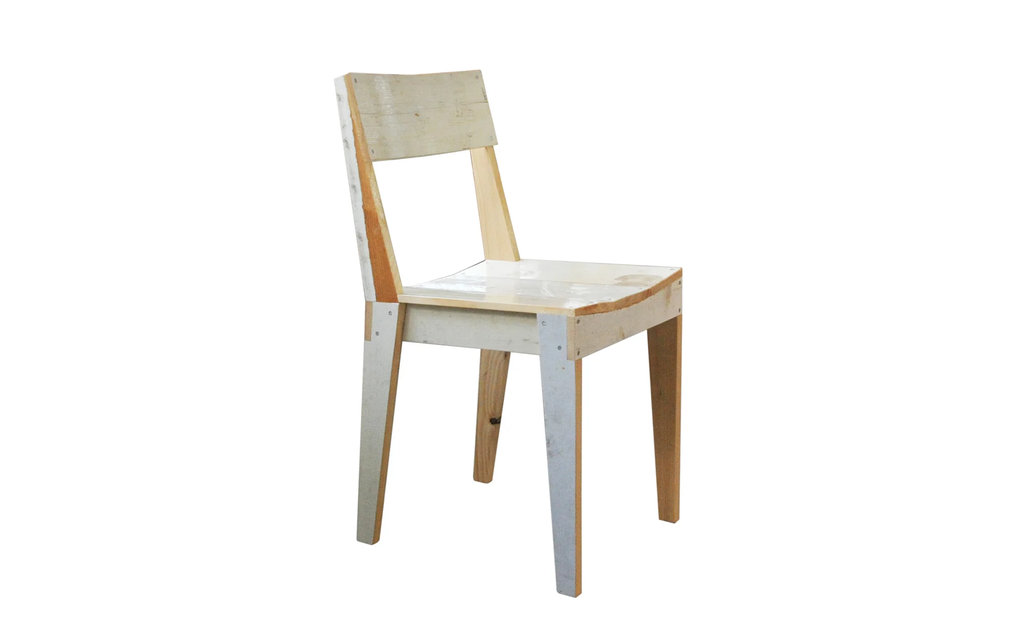 Oak chair in Scrapwood - Image 4