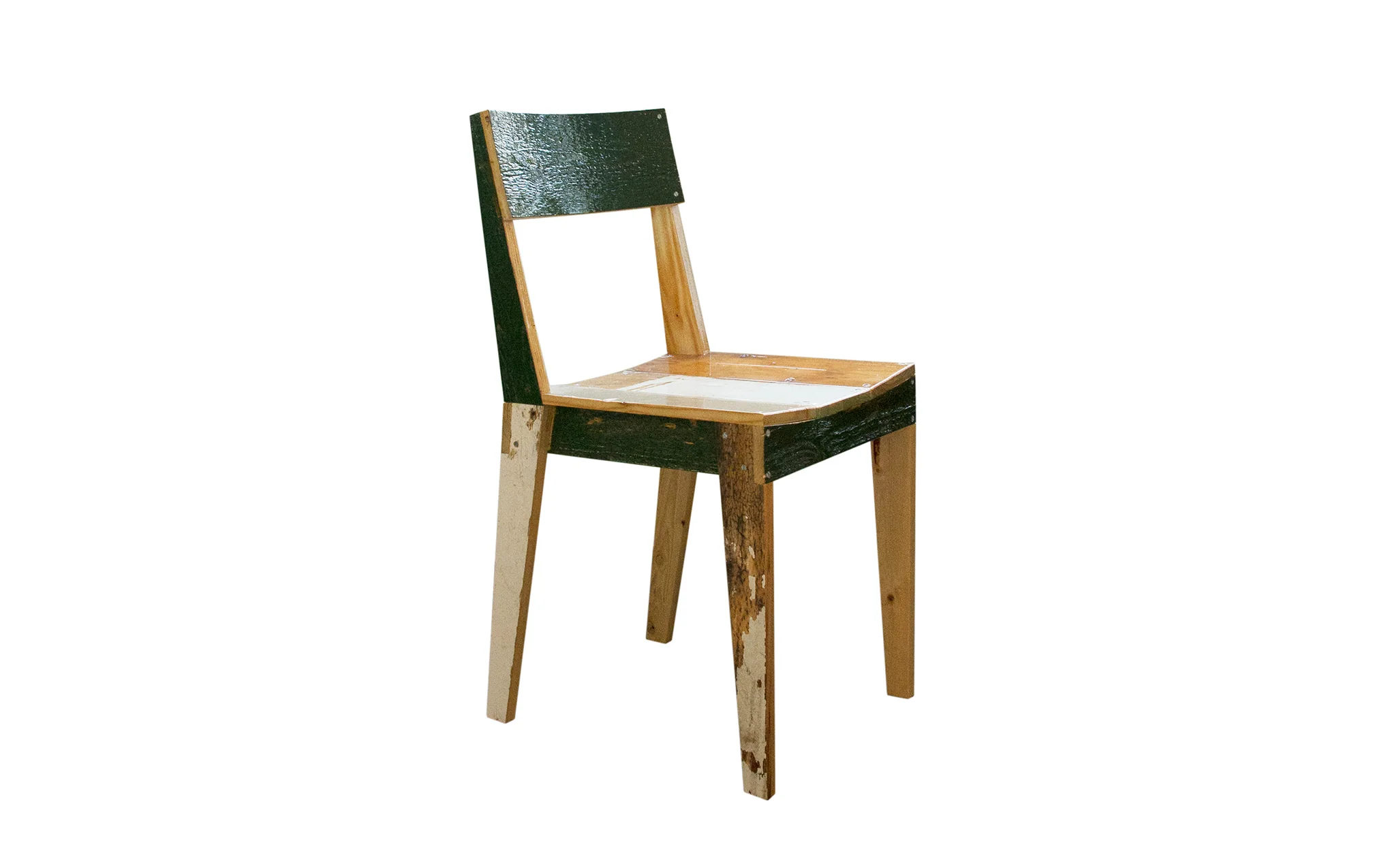 Oak chair in Scrapwood - Image 5