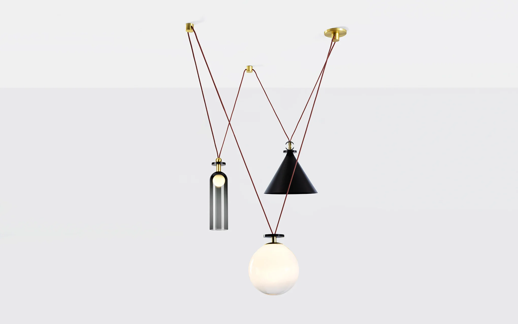 Shape Up 3 piece chandelier - Image 2