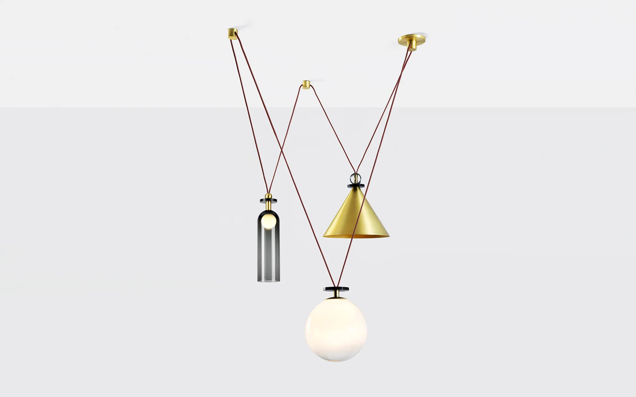 Shape Up 3 piece chandelier - Image 3