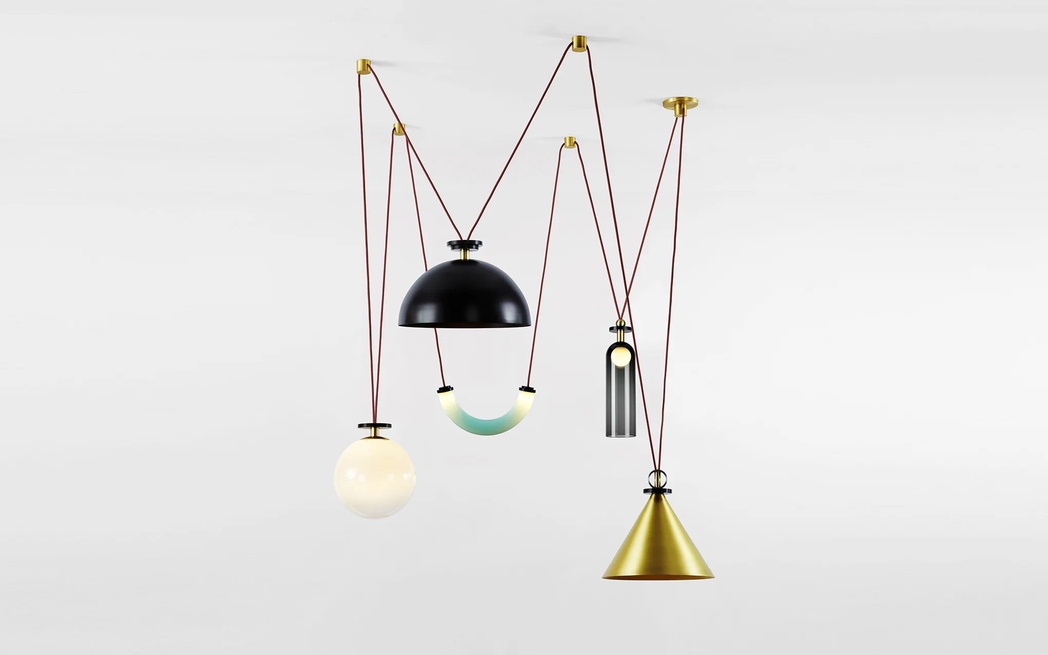 Shape Up 5 piece chandelier - Image 5