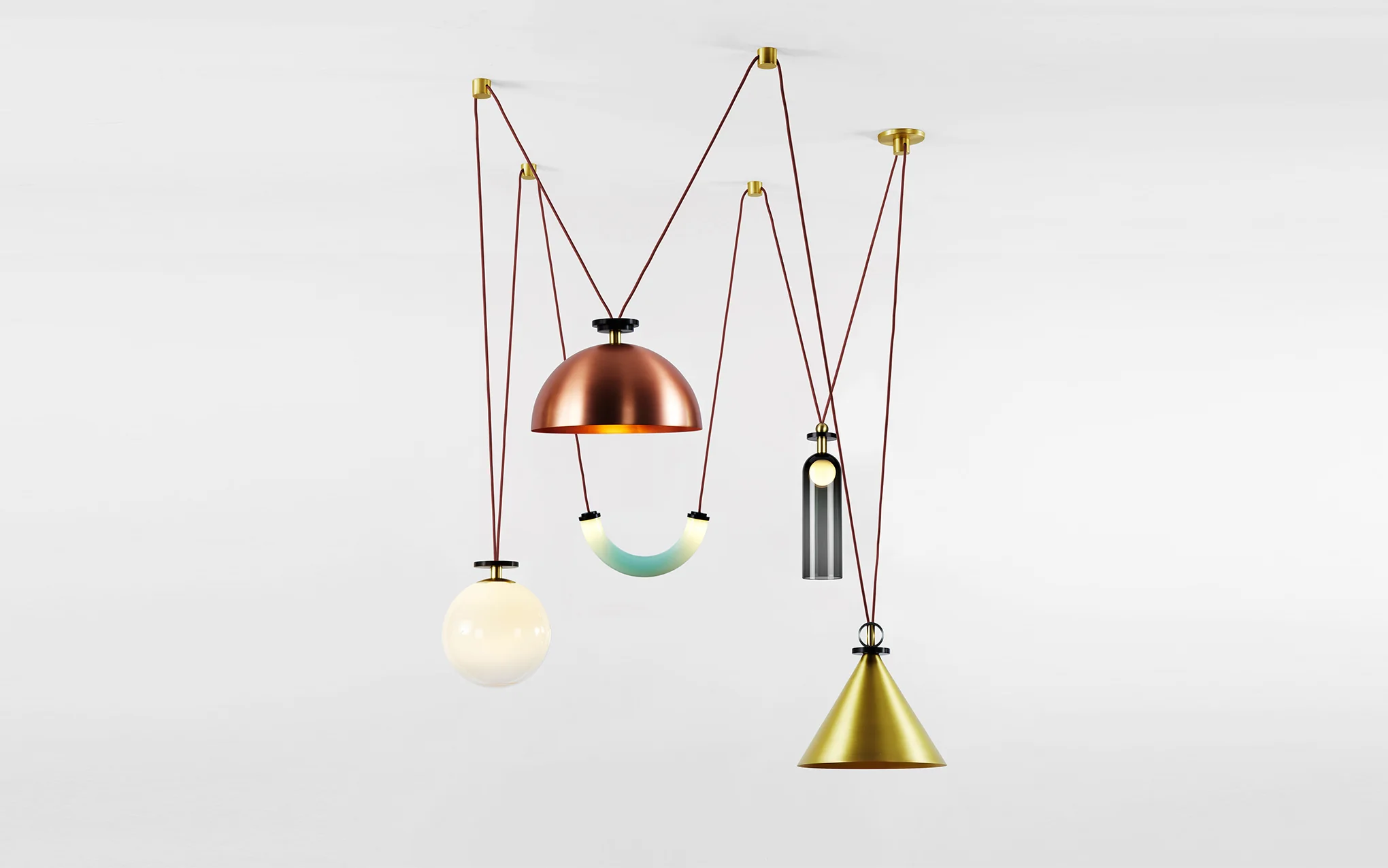Shape Up 5 piece chandelier - Image 6