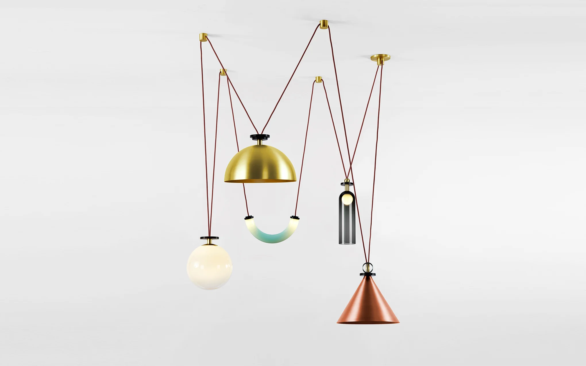 Shape Up 5 piece chandelier - Image 7