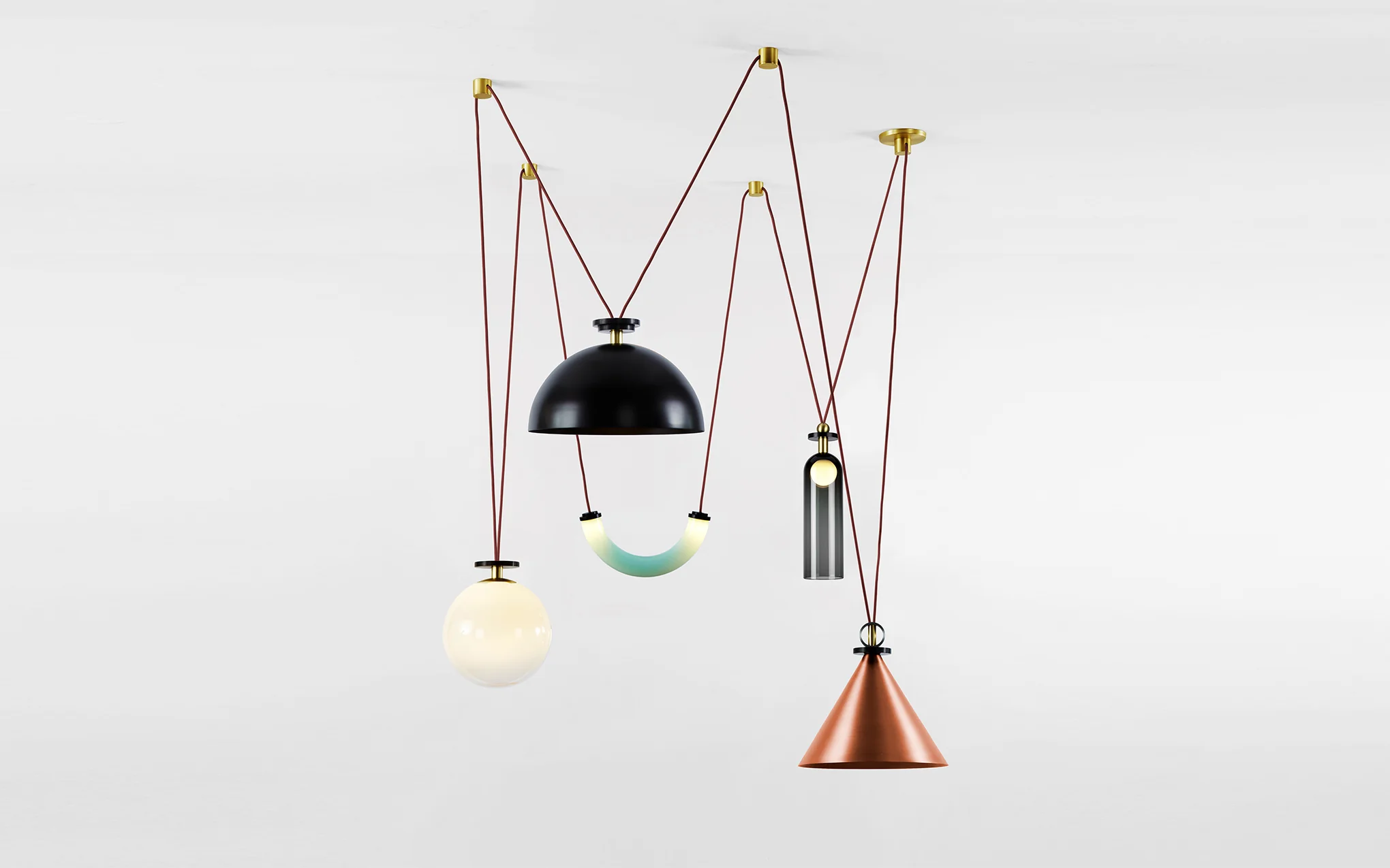 Shape Up 5 piece chandelier - Image 8