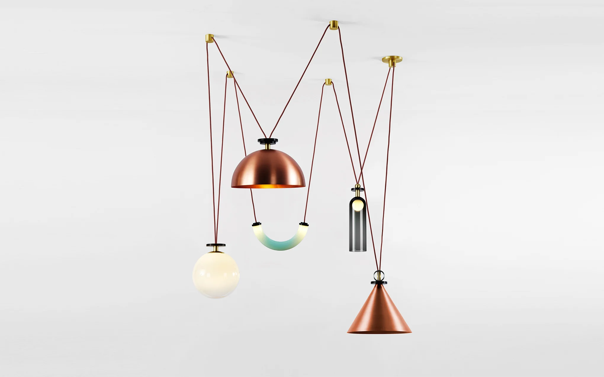 Shape Up 5 piece chandelier - Image 9