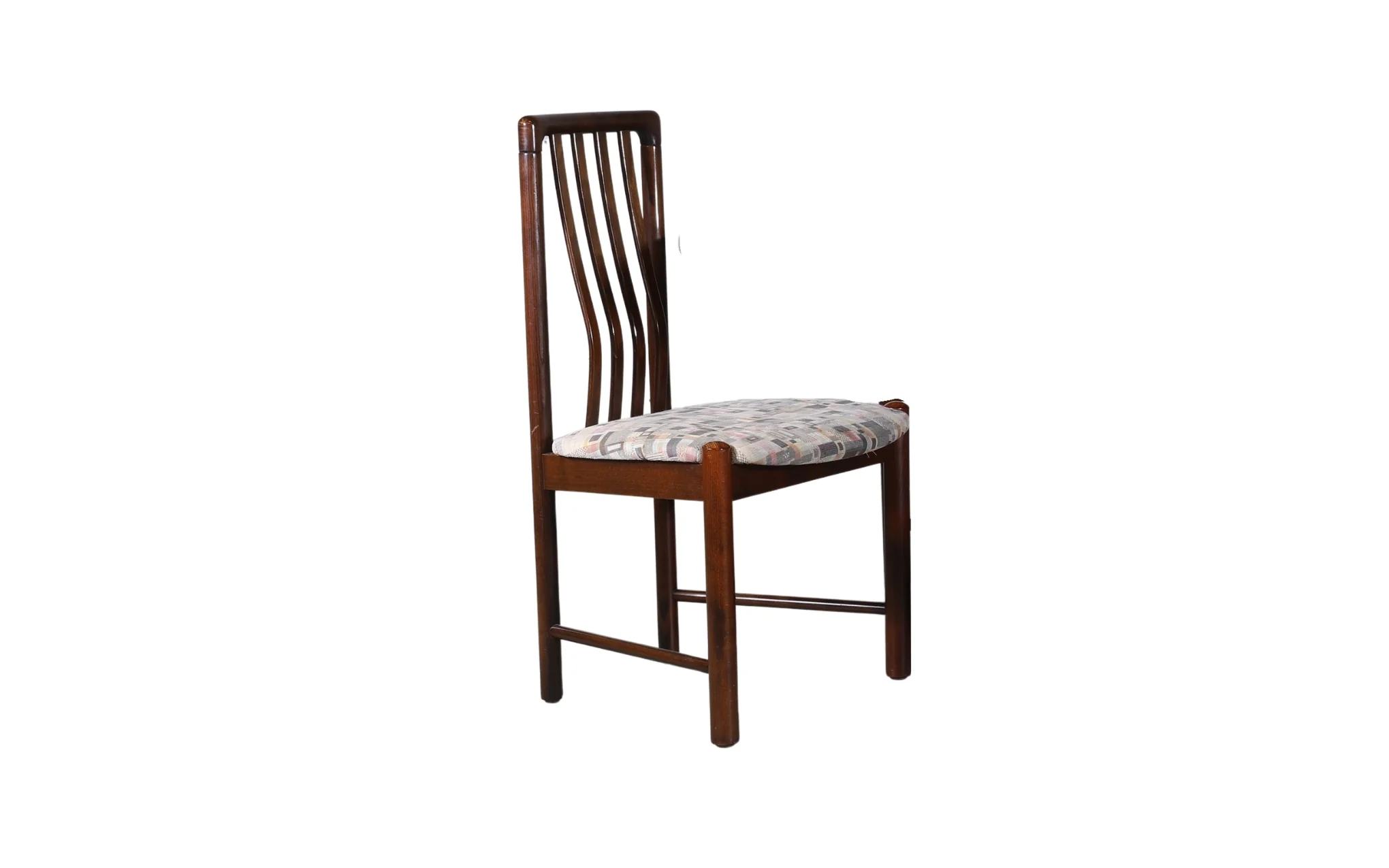 Stained beech dining chairs - set of 6 - Image 2