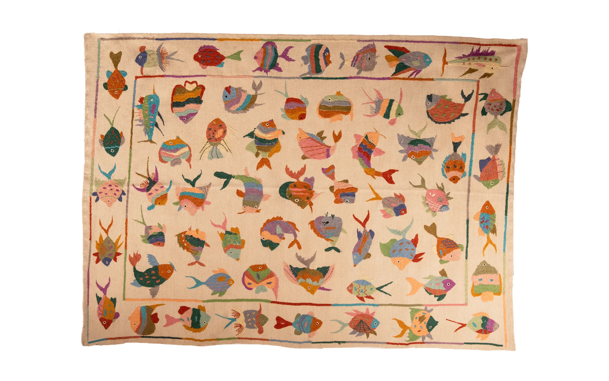 Suzani wall hanging - fish - Image 2