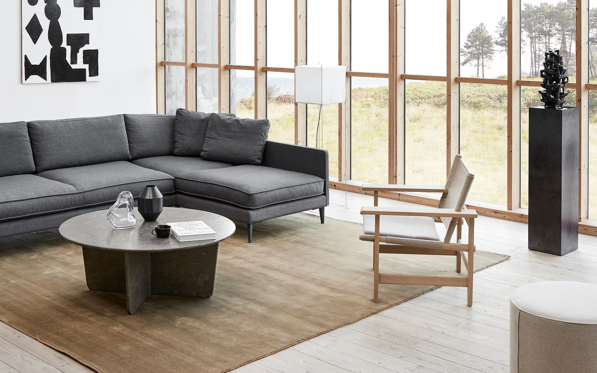 Tableau coffee table - round - Image 4