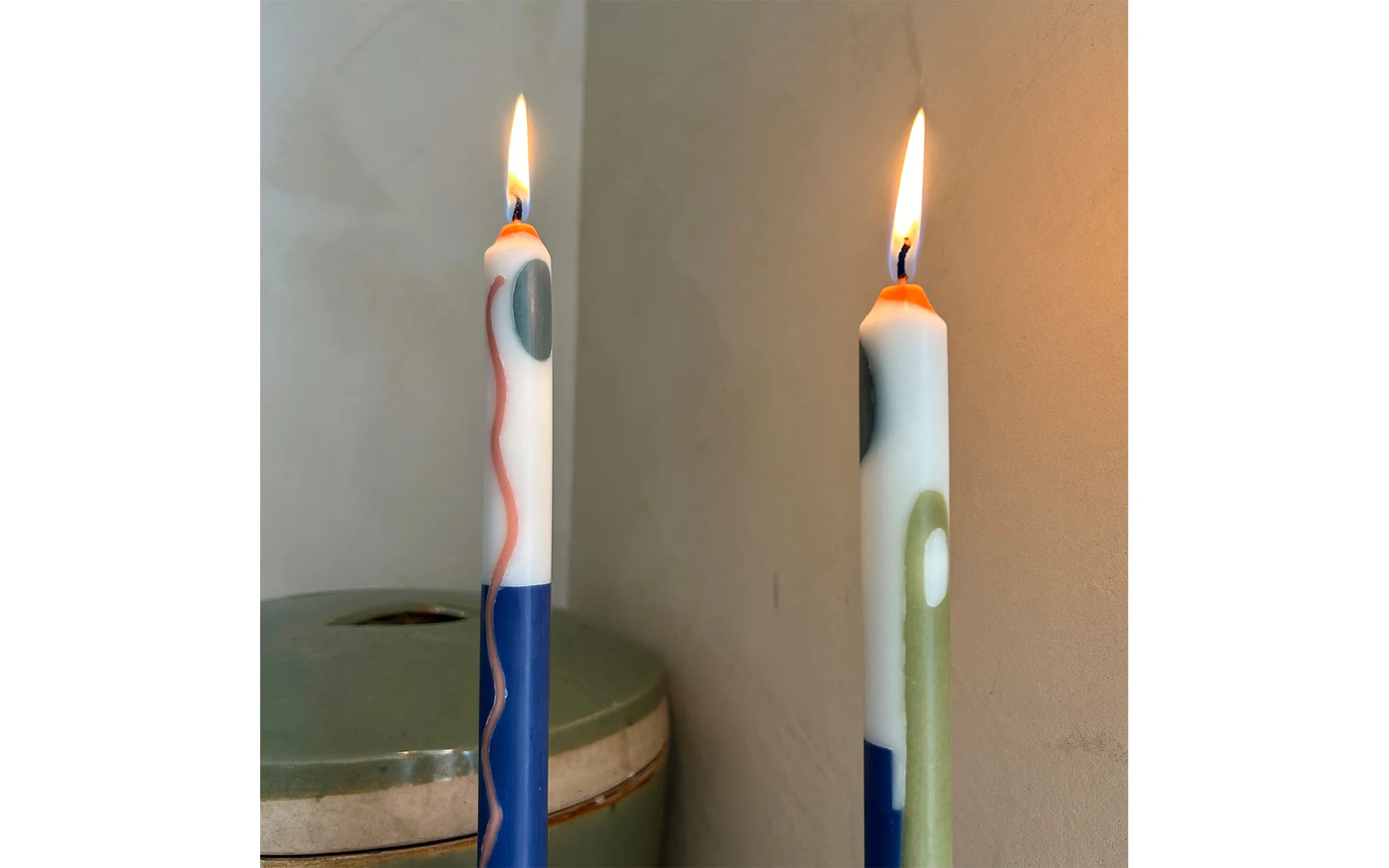 Terracotta dinner candles - Image 3