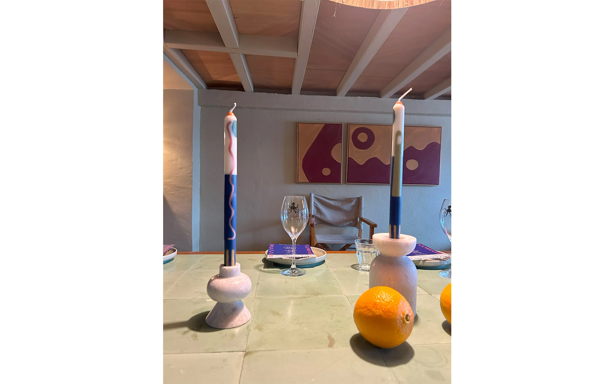 Terracotta dinner candles - Image 6