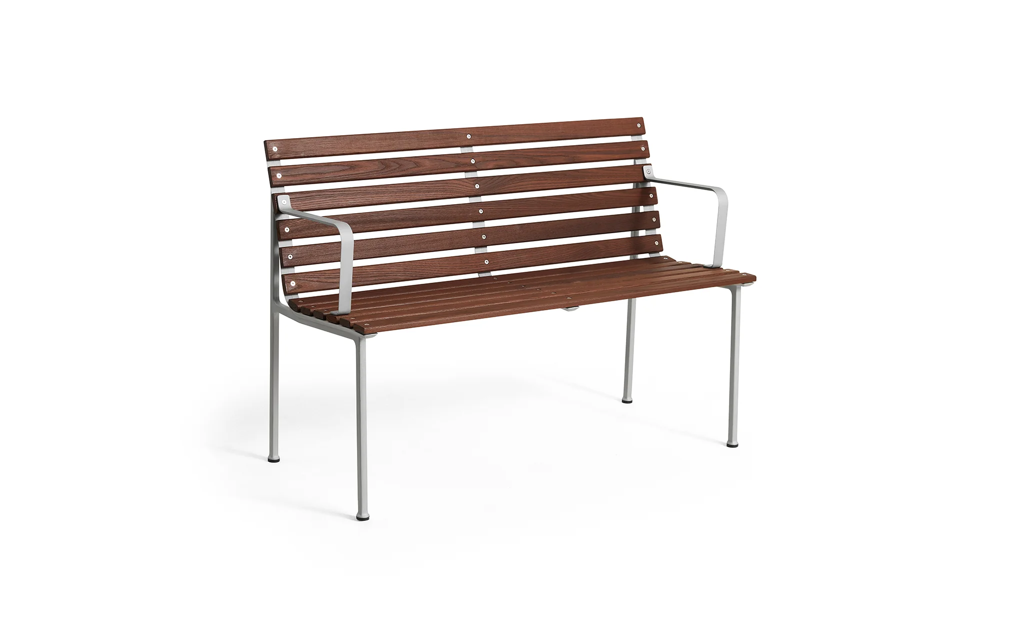 Traverse dining bench with armrests