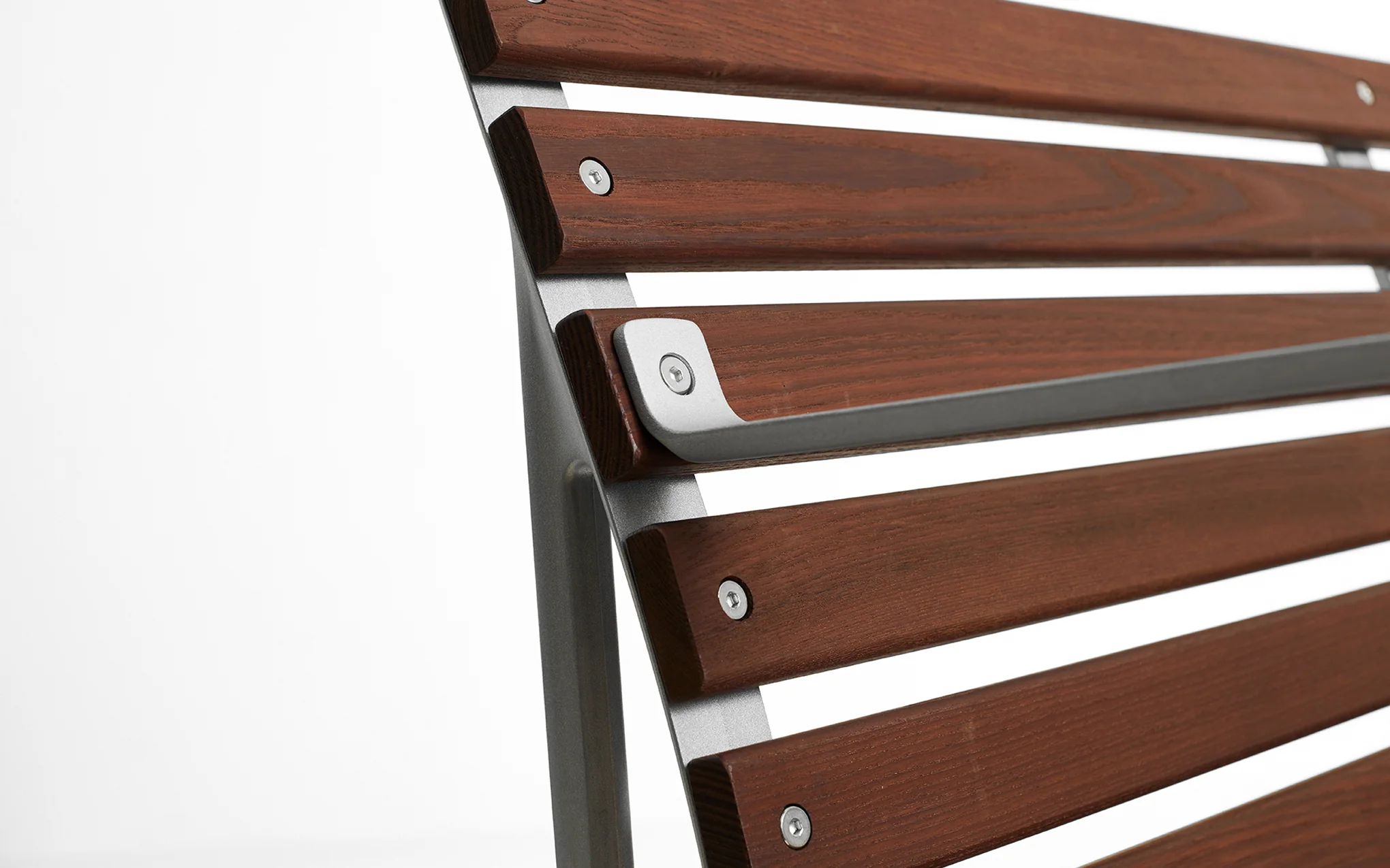 Traverse dining bench with armrests - Image 3