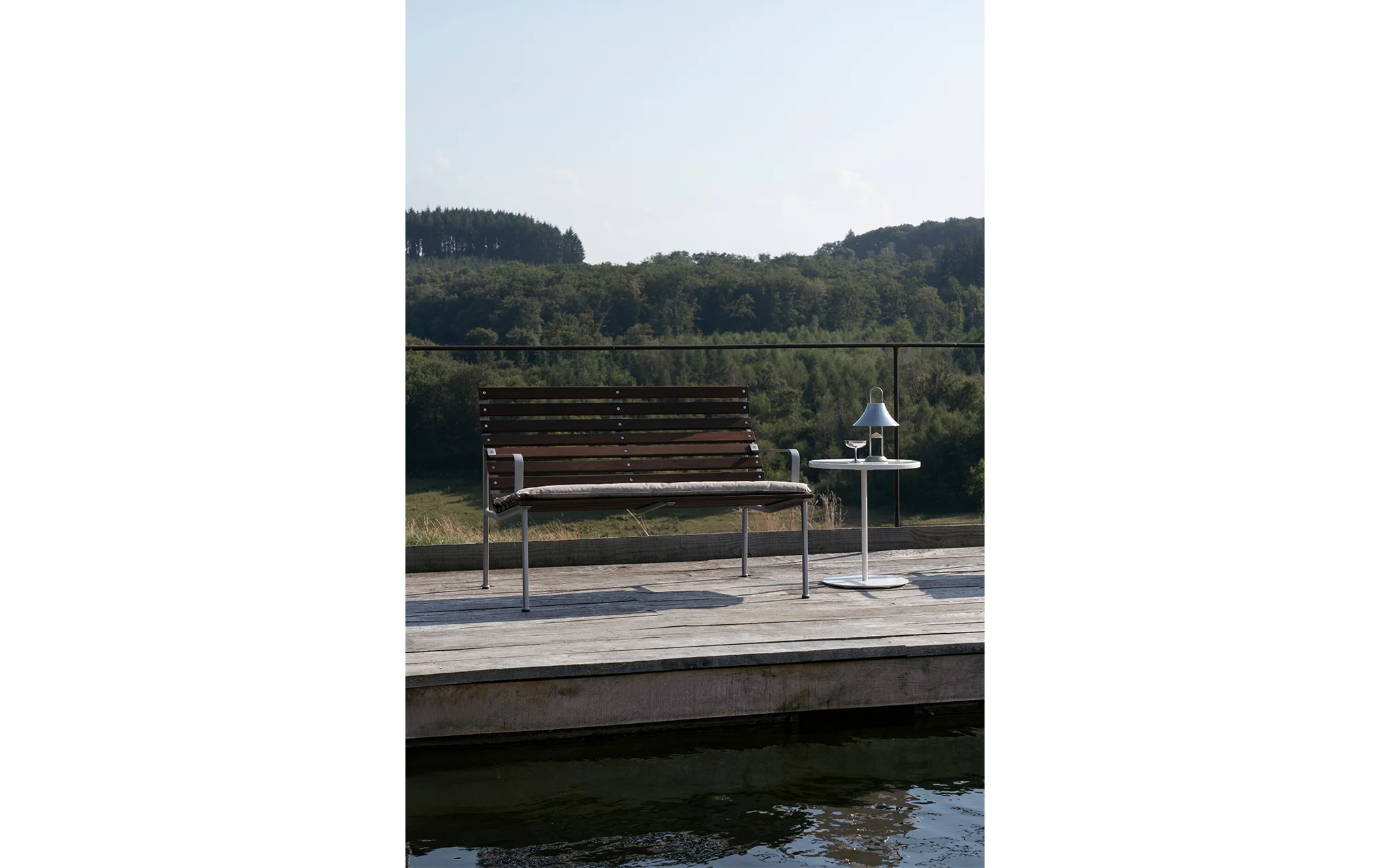 Traverse lounge bench with armrests - Image 2