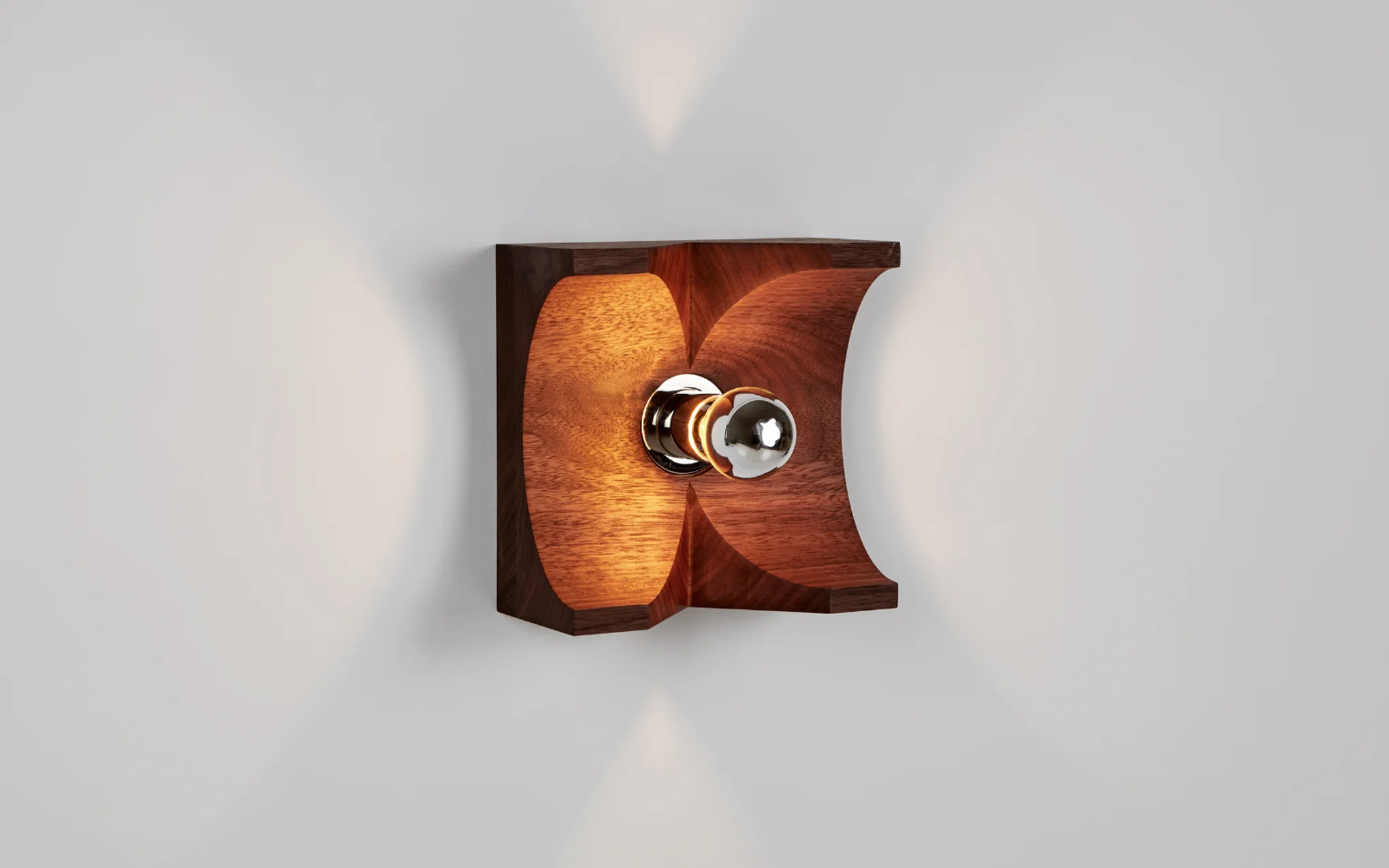 Wood sconce - cut
