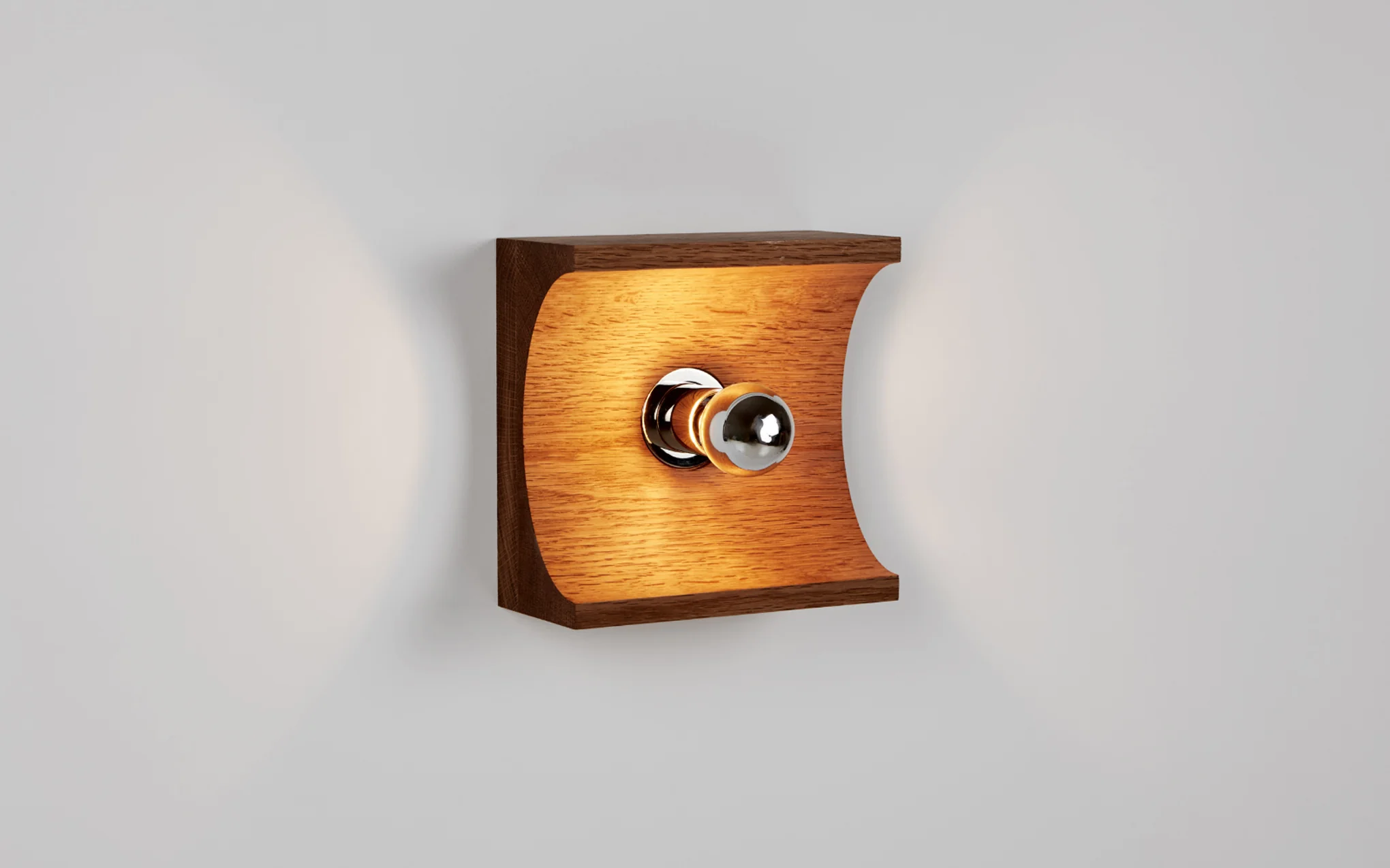 Wood sconce - full